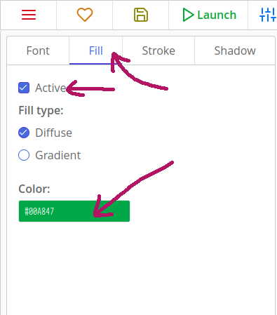 Setting a style's fill color